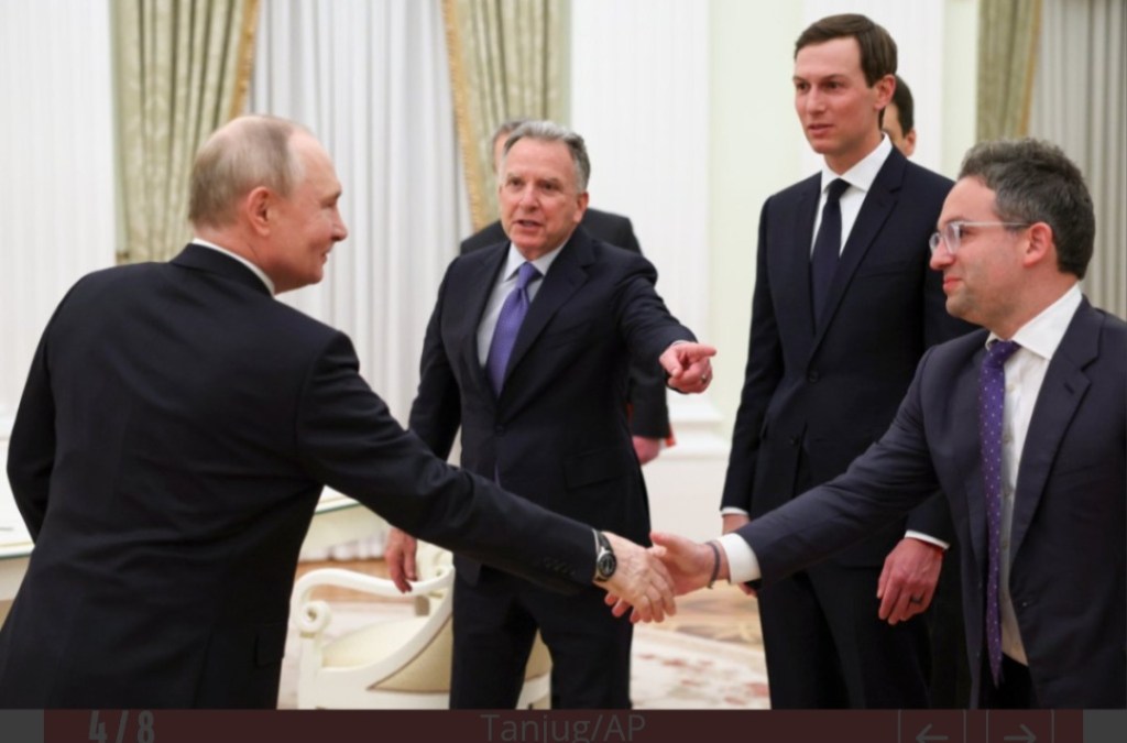 U.S. envoys meet Putin in Moscow for Ukraine peace&nbsp;talks